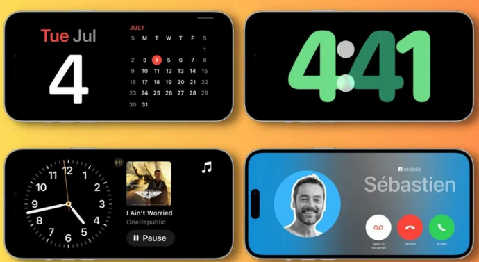 卢龙苹果手机维修分享iOS17横屏充电待机显示有什么好处 