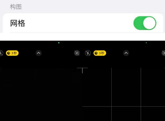 卢龙苹果手机维修网点分享iPhone如何开启九宫格构图功能