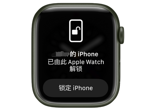 卢龙苹果手机维修分享用 AppleWatch 解锁配备面容 ID 的 iPhone方法 