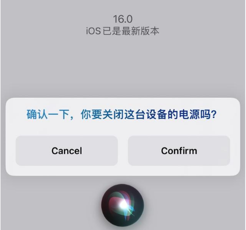 卢龙苹果手机维修分享iOS 16 Beta5为什么要取消Siri语音关机功能 