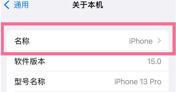 卢龙苹果13维修分享iPhone 13热点名字设置教程 
